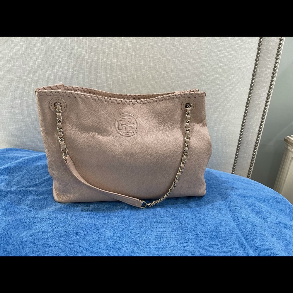 Tory Burch Leather Pale Pink Tote